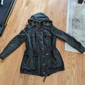Burberry military distressed utility jacket